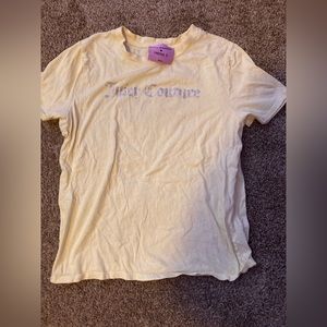 Juicy Couture x Forever21 Yellow Rhinestone T Shirt